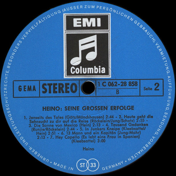 Heino : Seine Grossen Erfolge (LP, Comp)