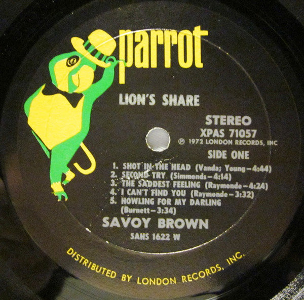 Savoy Brown : Lion's Share (LP, Album, W -)