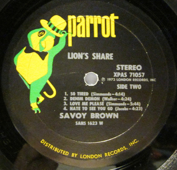 Savoy Brown : Lion's Share (LP, Album, W -)