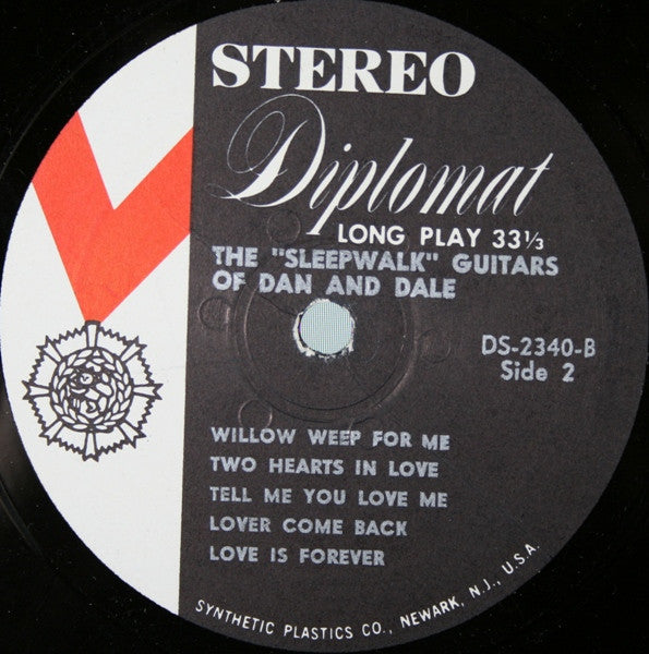 The "Sleepwalk" Guitars Of Dan & Dale* : Dear Heart (LP, Album)