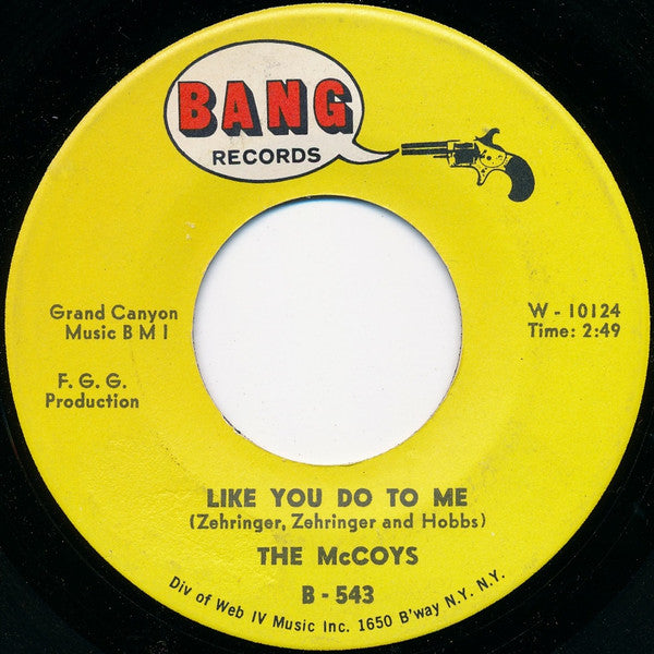 The McCoys : Beat The Clock / Like You Do To Me (7", Single)