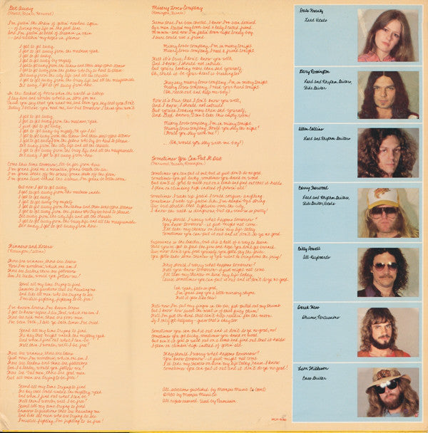 Rossington Collins Band : Anytime, Anyplace, Anywhere (LP, Album, Pin)