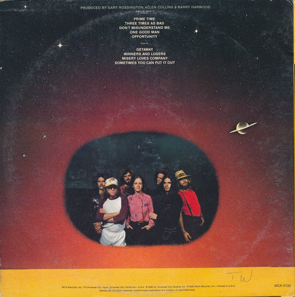 Rossington Collins Band : Anytime, Anyplace, Anywhere (LP, Album, Pin)