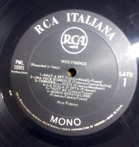 Nico Fidenco : Nico Fidenco (LP, Album, Mono)