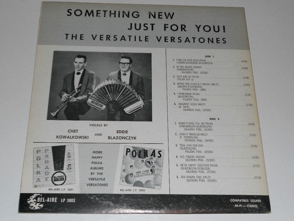 The Versatile Versatones* : Something New Just For You (LP, Album)