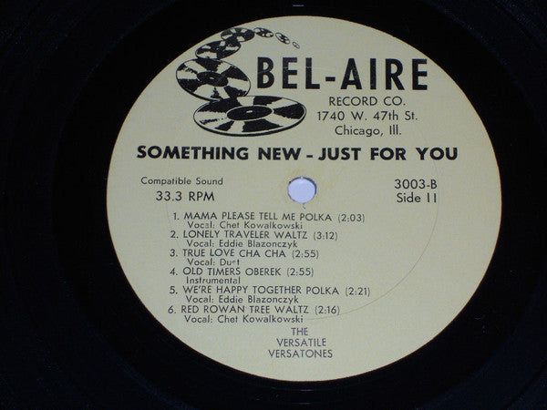 The Versatile Versatones* : Something New Just For You (LP, Album)