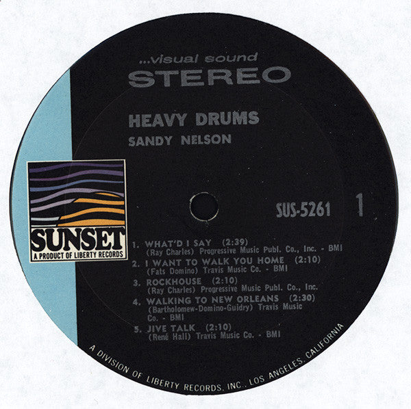 Sandy Nelson : Heavy Drums (LP, Comp)