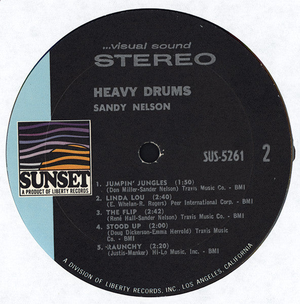 Sandy Nelson : Heavy Drums (LP, Comp)