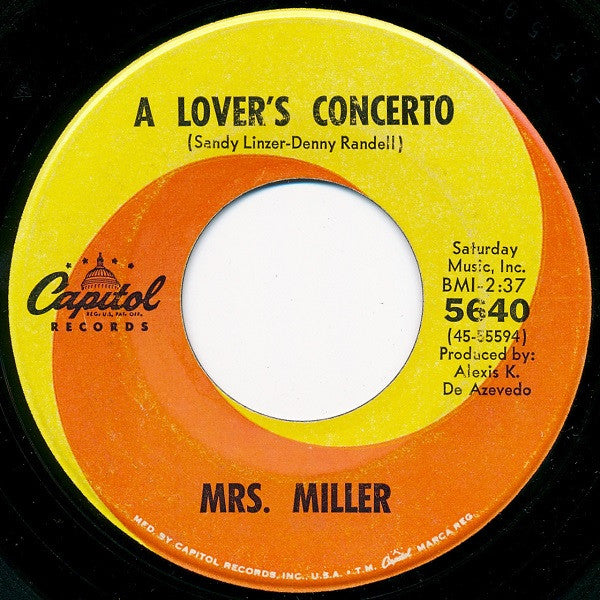 Mrs. Miller* : Downtown (7", Single)