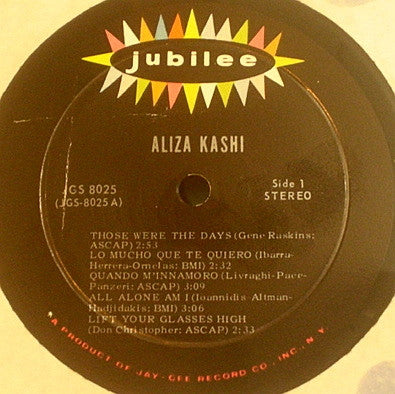 Aliza Kashi : Aliza Kashi (LP, Album)
