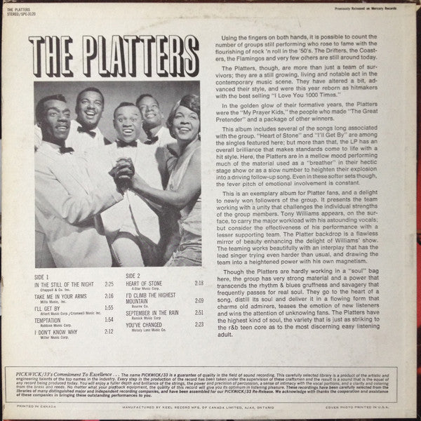 The Platters : In The Still Of The Night (LP, Comp)