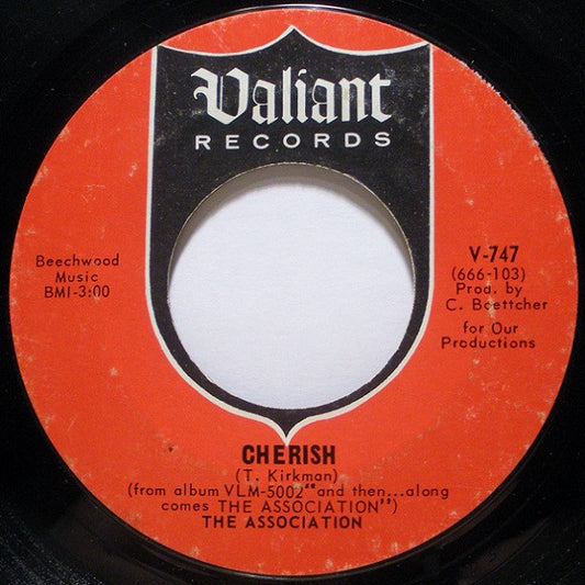 The Association (2) : Cherish (7", Single, Styrene, Pit)