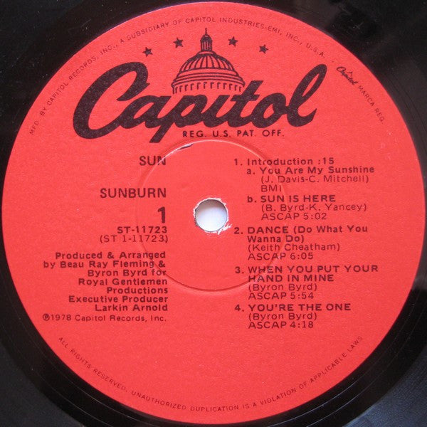Sun (7) : Sunburn (LP, Album)