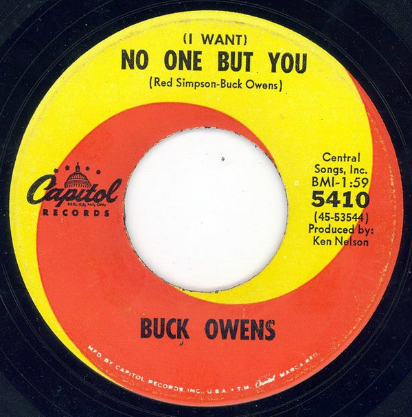 Buck Owens : Before You Go / (I Want) No One But You (7", Single, Scr)