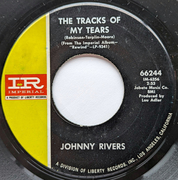Johnny Rivers : The Tracks Of My Tears (7")