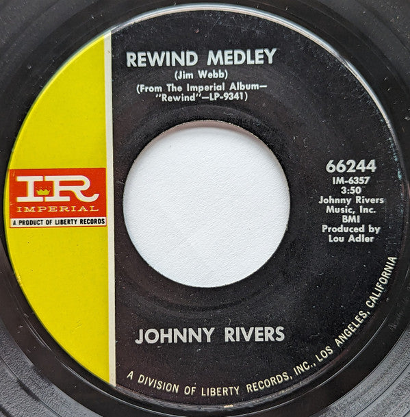 Johnny Rivers : The Tracks Of My Tears (7")