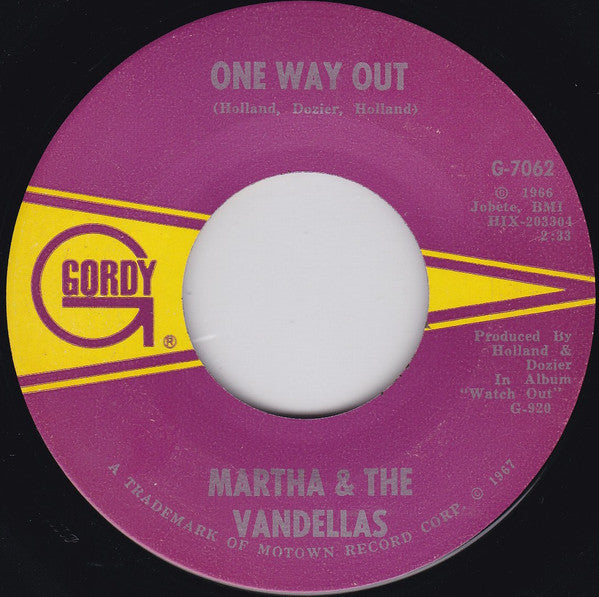 Martha & The Vandellas* : Love Bug Leave My Heart Alone (7", Single)