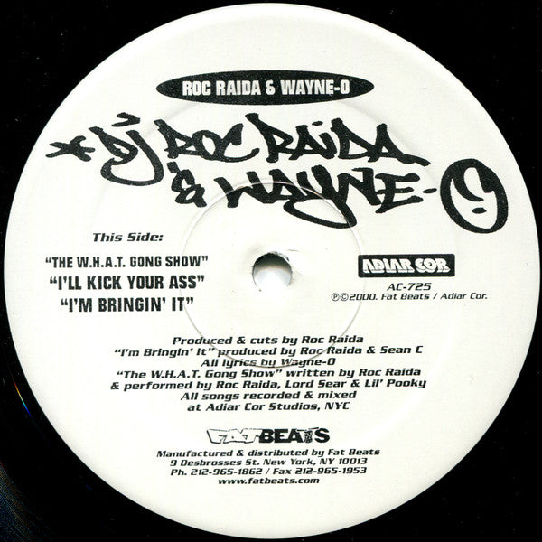 DJ Roc Raida* & Wayne-O : I'll Kick Your Ass (12")