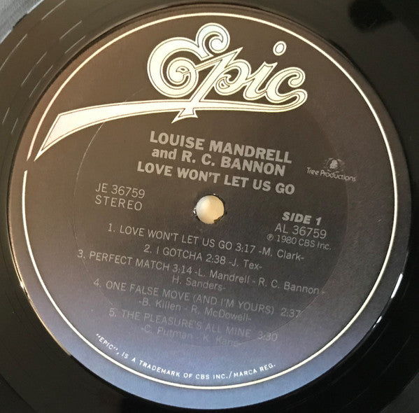 Louise Mandrell & R.C. Bannon : Love Won't Let Us Go (LP, Album)