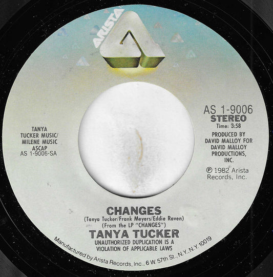 Tanya Tucker : Changes (7", Styrene, Ind)