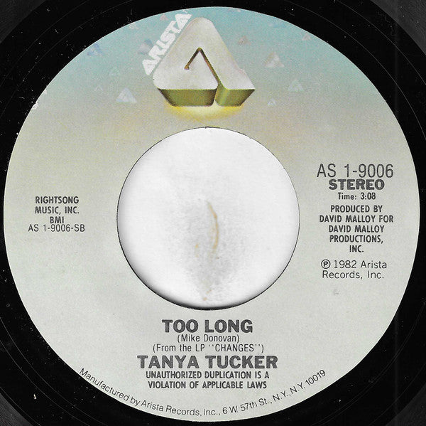 Tanya Tucker : Changes (7", Styrene, Ind)