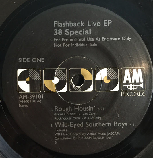 38 Special (2) : Flashback Live EP (7", EP, Promo, B P)