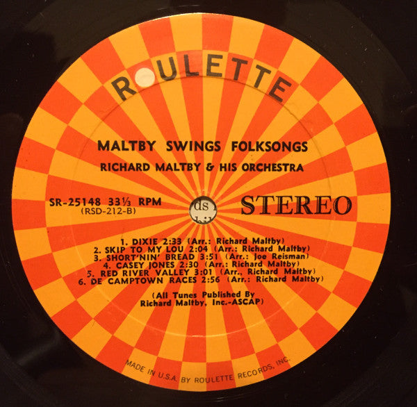 Richard Maltby & His Orchestra* : Maltby Swings Folksongs (LP)