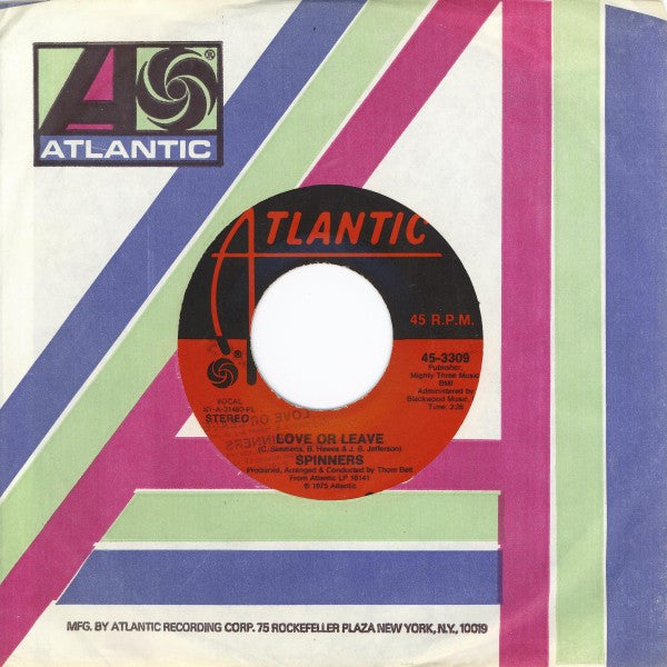 Spinners : Love Or Leave (7", Single, PL )