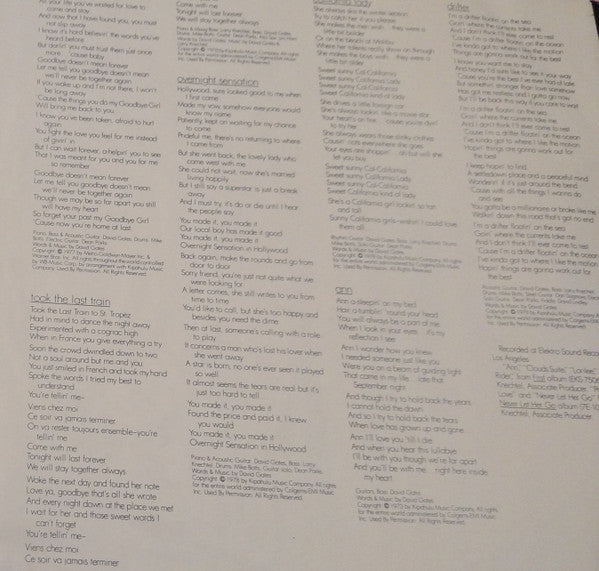 David Gates : Goodbye Girl (LP, Album)