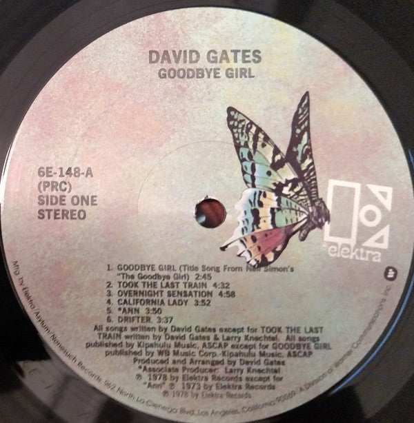 David Gates : Goodbye Girl (LP, Album)