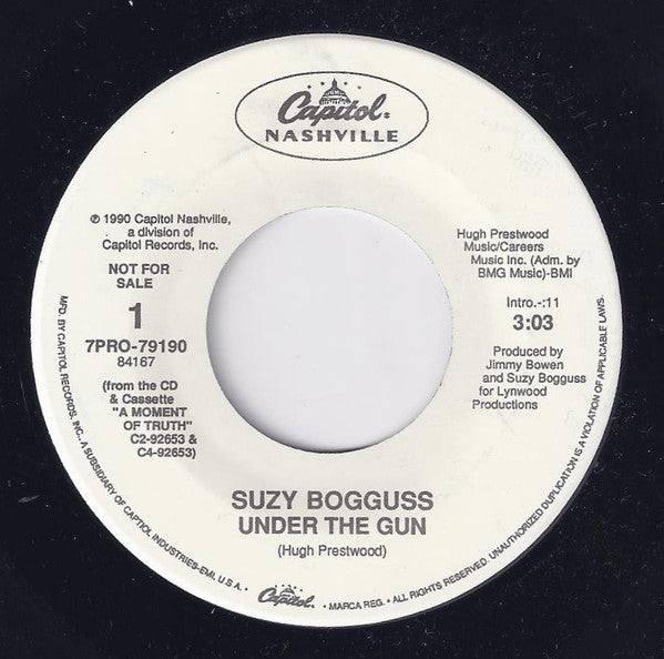 Suzy Bogguss : Under The Gun (7", Promo)