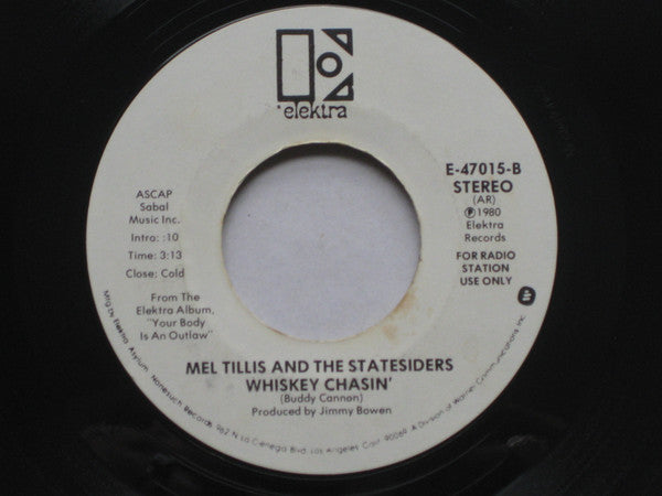 Mel Tillis And  The Statesiders (2) : Steppin' Out (7", Promo)