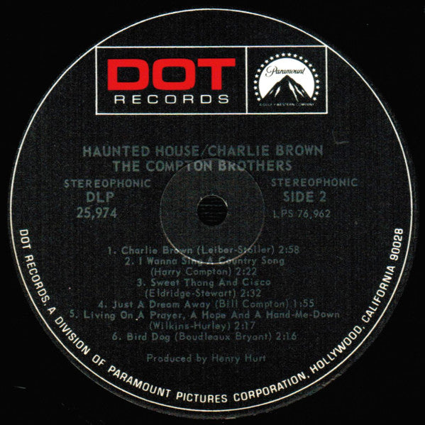 The Compton Brothers : Haunted House / Charlie Brown (LP, Album, Ind)