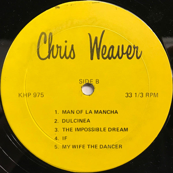 Chris Weaver (2) : On Stage (LP, Album)