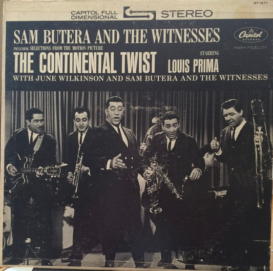 Sam Butera And The Witnesses : The Continental Twist (LP, Album)