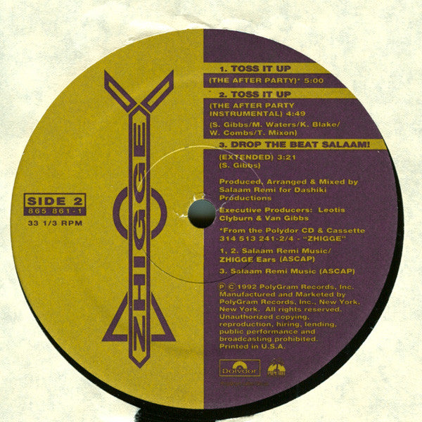 Zhigge : Toss It Up (12")