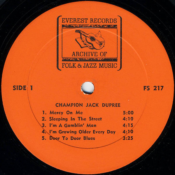 Champion Jack Dupree : Champion Jack Dupree (LP, Album, RE)