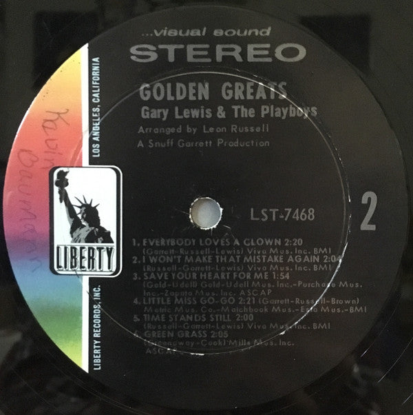 Gary Lewis & The Playboys : Golden Greats (LP, Comp, MP, Gat)