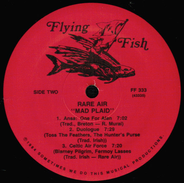 Rare Air : Mad Plaid (LP, Album, Wak)