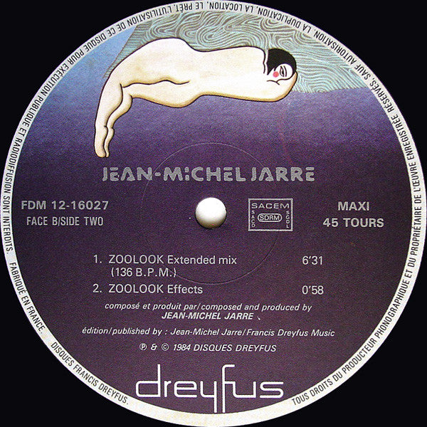 Jean-Michel Jarre : Zoolook (12", Maxi)
