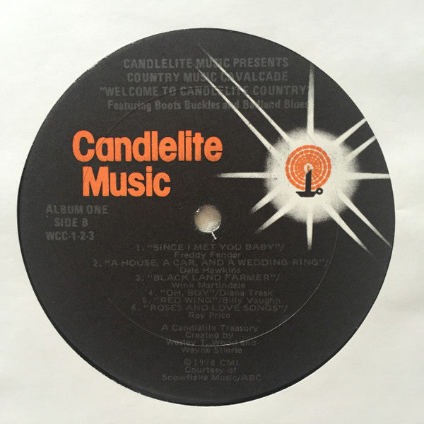 Various : Country Music Cavalcade - Welcome To Candlelite Country Featuring Boots, Buckles, And Badland Blues (3xLP, Comp + Box)
