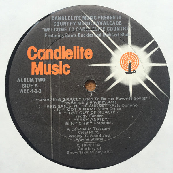 Various : Country Music Cavalcade - Welcome To Candlelite Country Featuring Boots, Buckles, And Badland Blues (3xLP, Comp + Box)