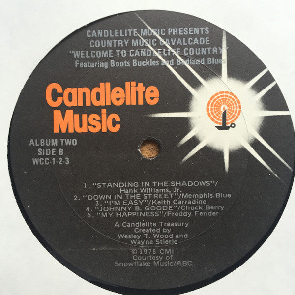 Various : Country Music Cavalcade - Welcome To Candlelite Country Featuring Boots, Buckles, And Badland Blues (3xLP, Comp + Box)