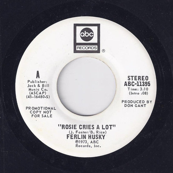 Ferlin Husky : Rosie Cries A Lot (7", Promo)