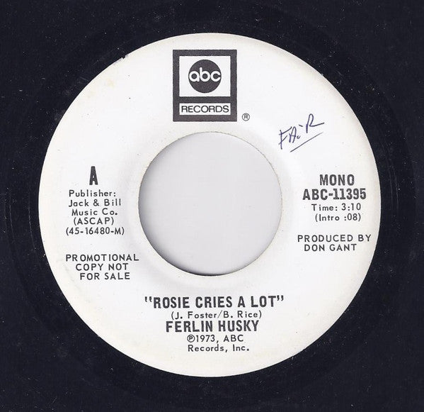 Ferlin Husky : Rosie Cries A Lot (7", Promo)