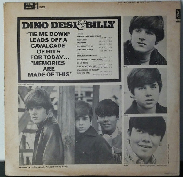 Dino, Desi & Billy : Memories Are Made Of This (LP, Album, Mono)