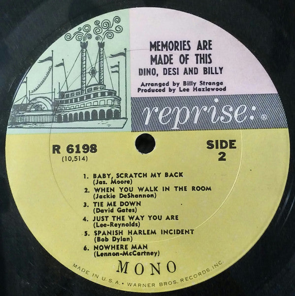Dino, Desi & Billy : Memories Are Made Of This (LP, Album, Mono)