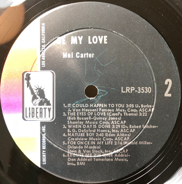Mel Carter : Be My Love (LP, Album)