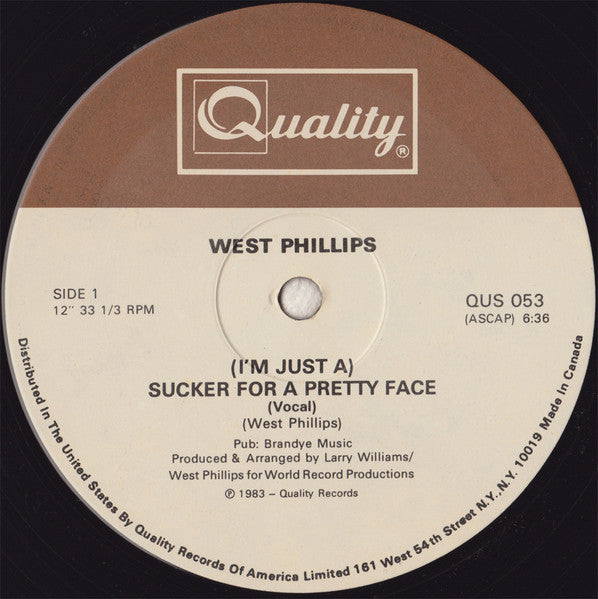West Phillips - (I'm Just A) Sucker For A Pretty Face (VG)
