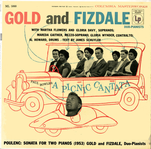 Bowles, Paul / Francis Poulenc / Arthur Gold and Robert Fizdale - A Picnic Cantata / Sonata For Two Pianos (G+)